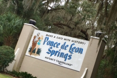Ponce De Leon Springs State Park Entrance Sign