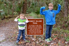 The Monkey Island Trail at the De Leon Spings State Park