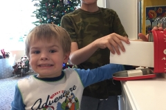 Boys Mailing Their Letters to Santa