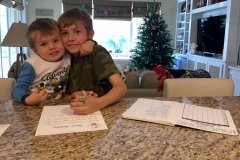 Boys Writing Letter to Santa