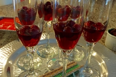 Cranberry Champagne Girls Night Drinks