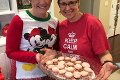 Homemade Peppermint Dark Chocolate Macarons