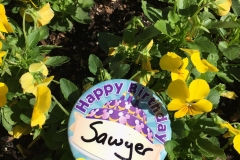 Disney Birthday Button Flowers