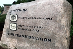 Disney's Wilderness Lodge Check in Rock