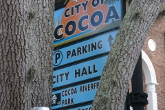 Cocoa Village Shopping Sign