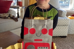Robot Valentine's Bag