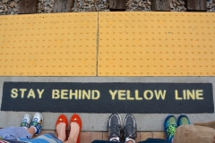 Stay Behind Yellow Line Sunrail