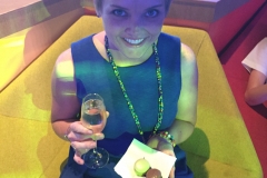 Emily Enjoys her Macarons and Bubbly at the Disney Fantasy DVC Presentation