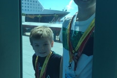 Hayes Boys Check out Disney Fantasy Ship Before Boarding