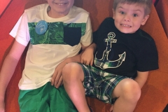 Hayes Boys Chilling at DVC Presetation on Disney Fantasy