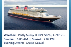 Disney Fantasy Navigator - Day 2 at Sea