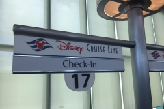 Disney Cruise Line Check-In Sign