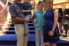 Disney Dream Atrium Stairway Family Photo