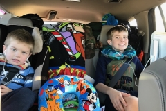 Boys Prepared For Road Trip