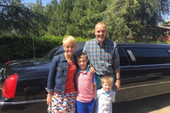 Family Shot after Limo Ride