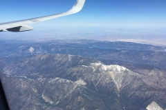 Rocky Mountain Range from Plane