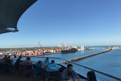 Disney Dream Cabanas Outside Docking at Nassau