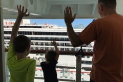 Waving From Disney Dream Veranda