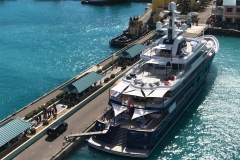 Yacht in Port of Nassau, Bahamas