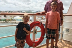 Disney Fantasy Curacao - Deck Four Overlooking Island