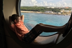 Disney Fantasy Curacao - Porthole overlooking island