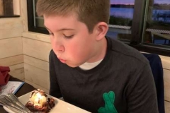 Dockside Restaurant Birthday Dessert - Hilton Head Island 2019