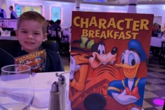 Disney Wonder Alaska Cruise Day at Sea - Character Breakfast