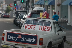 Election Truck in Fort Bragg CA