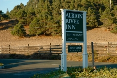 Albion River Inn Sign Mendocino California