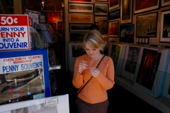 Emily shopping at Pier 39 in San Francisco, CA