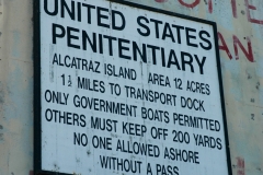 Alcatraz Penitentiary Sign