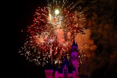 Fireworks Sleeping Beauty Castle Disneyland Park