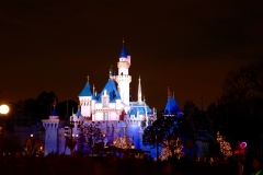 Sleeping Beauty Castle at Night Disneyland Park